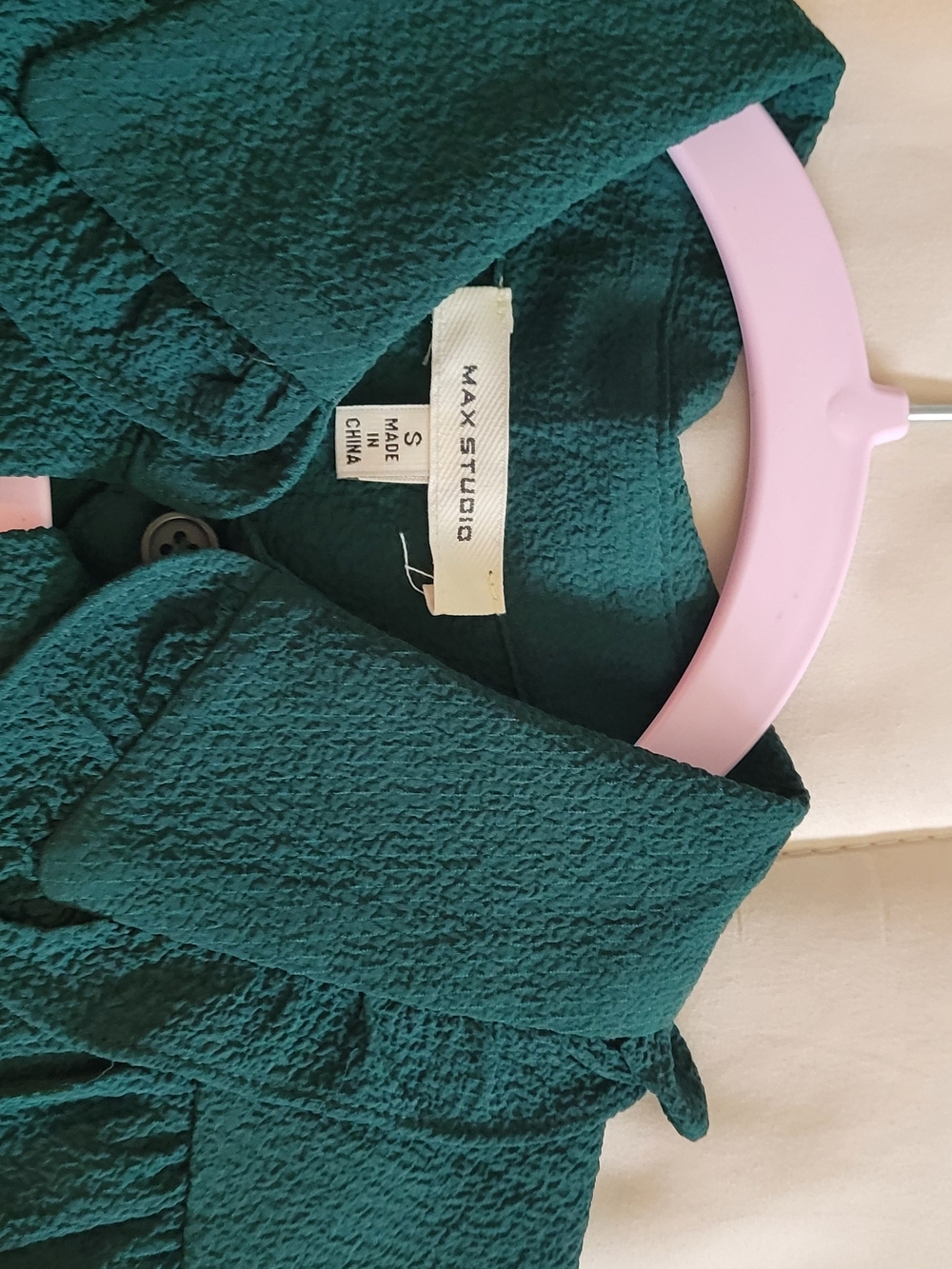 Max Studio Teal Textured Blouse